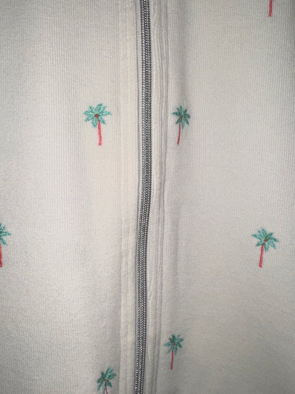 EUC TOMMY BAHAMA ARUBA EMBROIDERED PALM TREE FULL ZIP TOP JACKET SWEATSHIRT XL - Picture 4 of 5